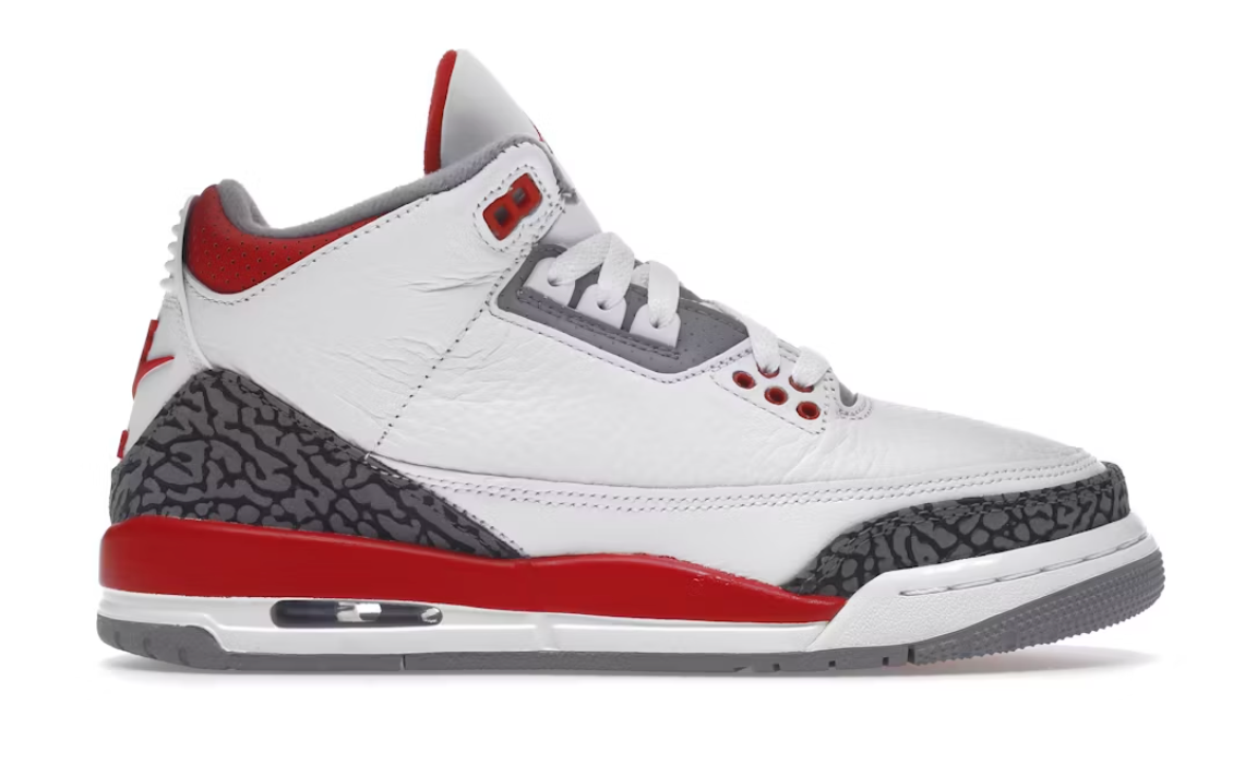 Jordan 3 Retro Fire Red (2022) (GS)